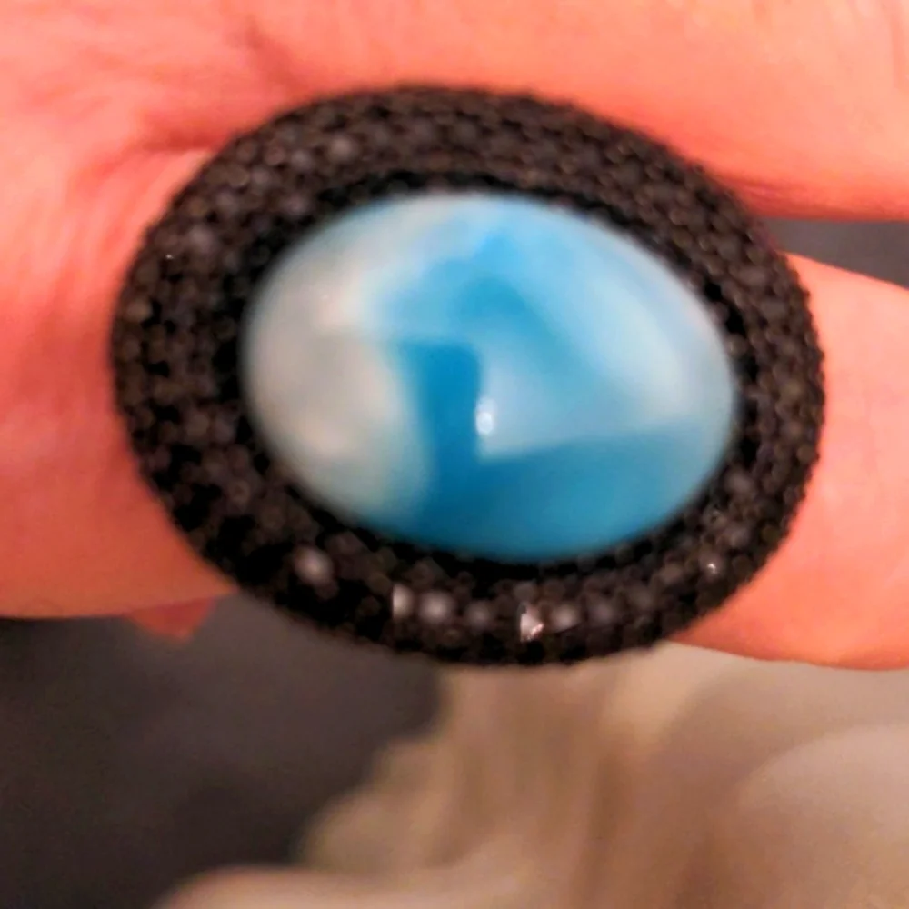 Hand Crafted gorgeous larimar